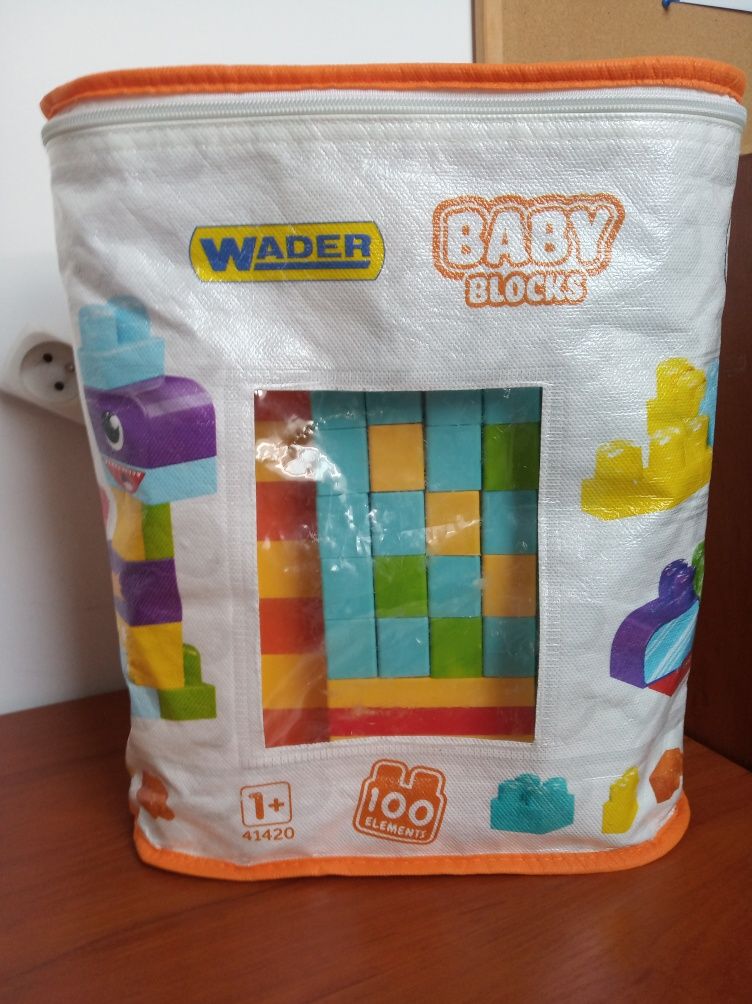 Klocki Wader 1+ Baby block 100 szt