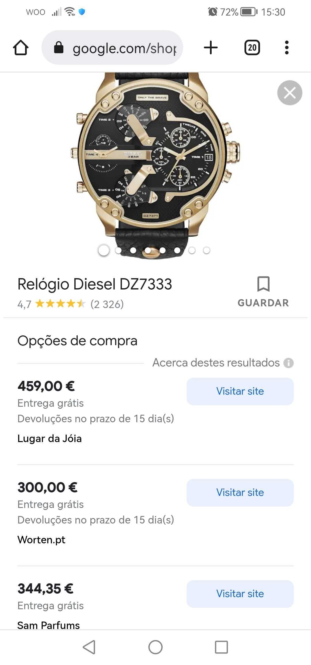 Relógio de homem da Diesel