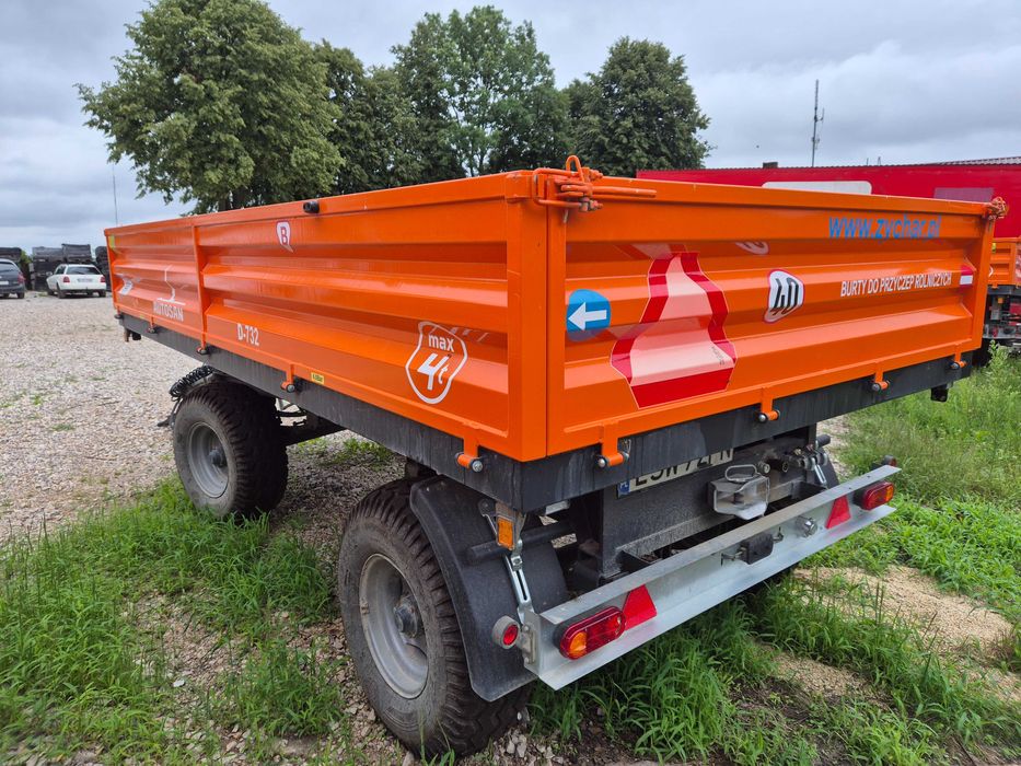 2 x przyczepa ciężarowa rolnicza Autosan D-732