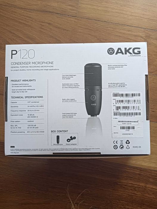 Microfone condensador AKG p120