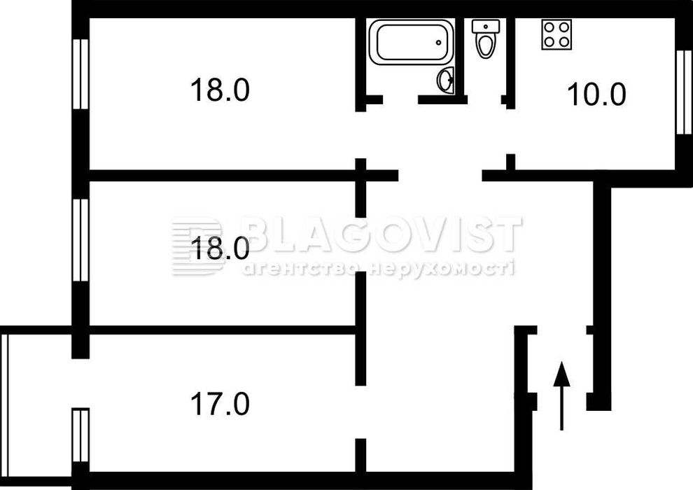Продаж 3-х кімн  бул. Лесі Українки 6, м. Кловська
