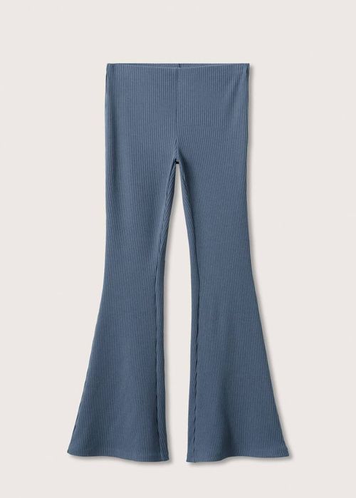 Трикотажный костюм в рубчик Mango / брюки Mango / кофта в рубчик Mango