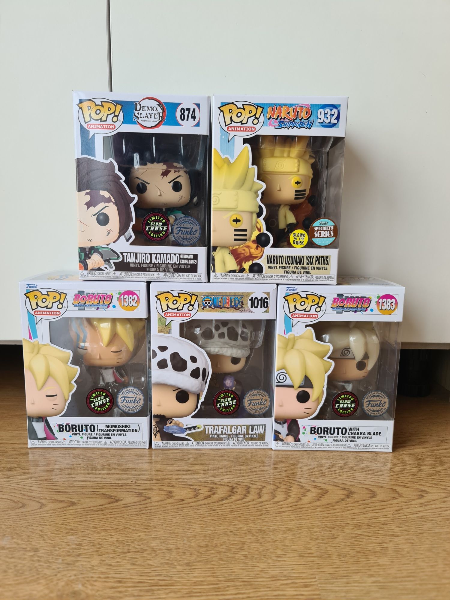 Funko Pop's de Naruto, Demon Slayer e One Piece