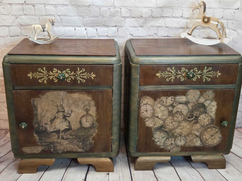 Stoliki nocne, po odnowieniu