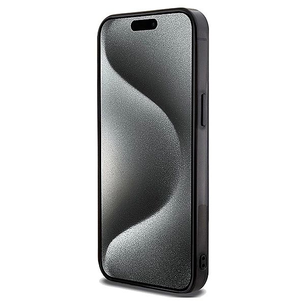 Etui Mercedes Double Layer Crossed Lines MagSafe na iPhone 15 Pro Max
