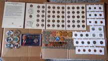 Stare monety L Medal Duży zestaw USA