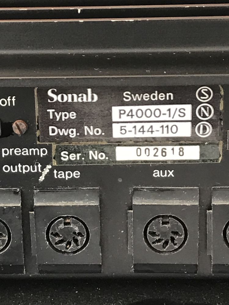 Aplificador Sonab P4000