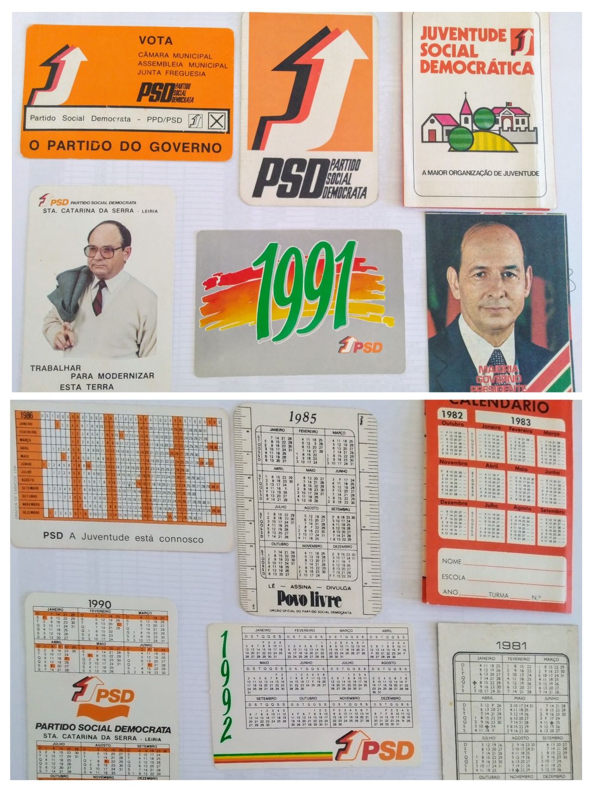 Partidos políticos - calendários