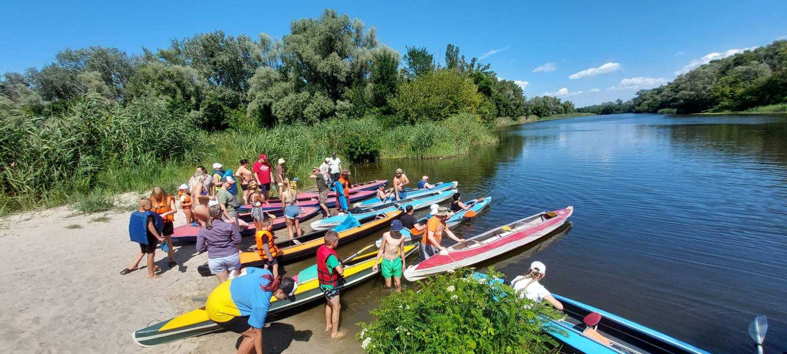 Байдарки, сплави, корпоративний відпочинок р.Псел, Кременчук.