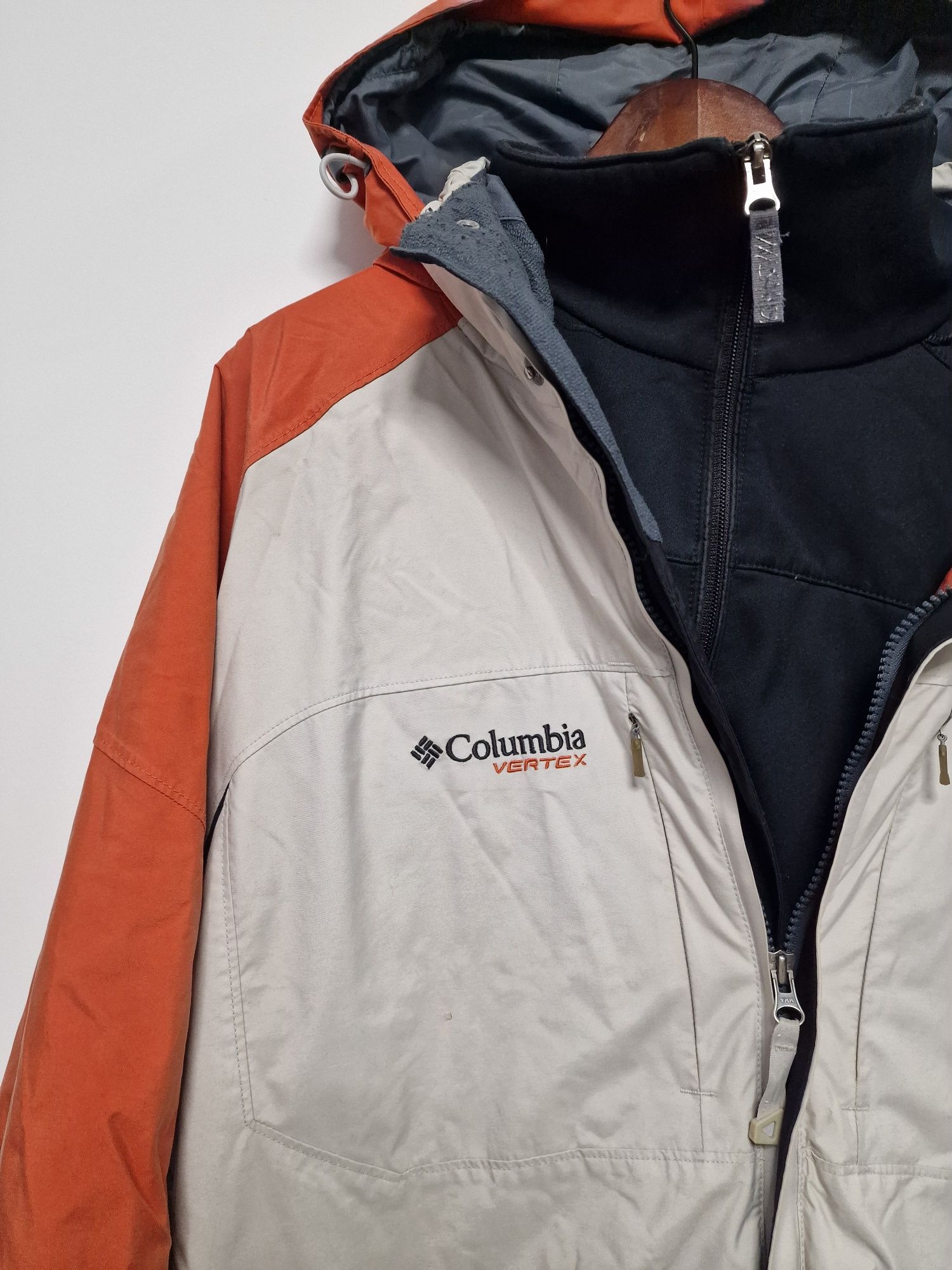 Kurtka + Bluza Columbia zimowa z bluza Polar Vertex narciarska zestaw