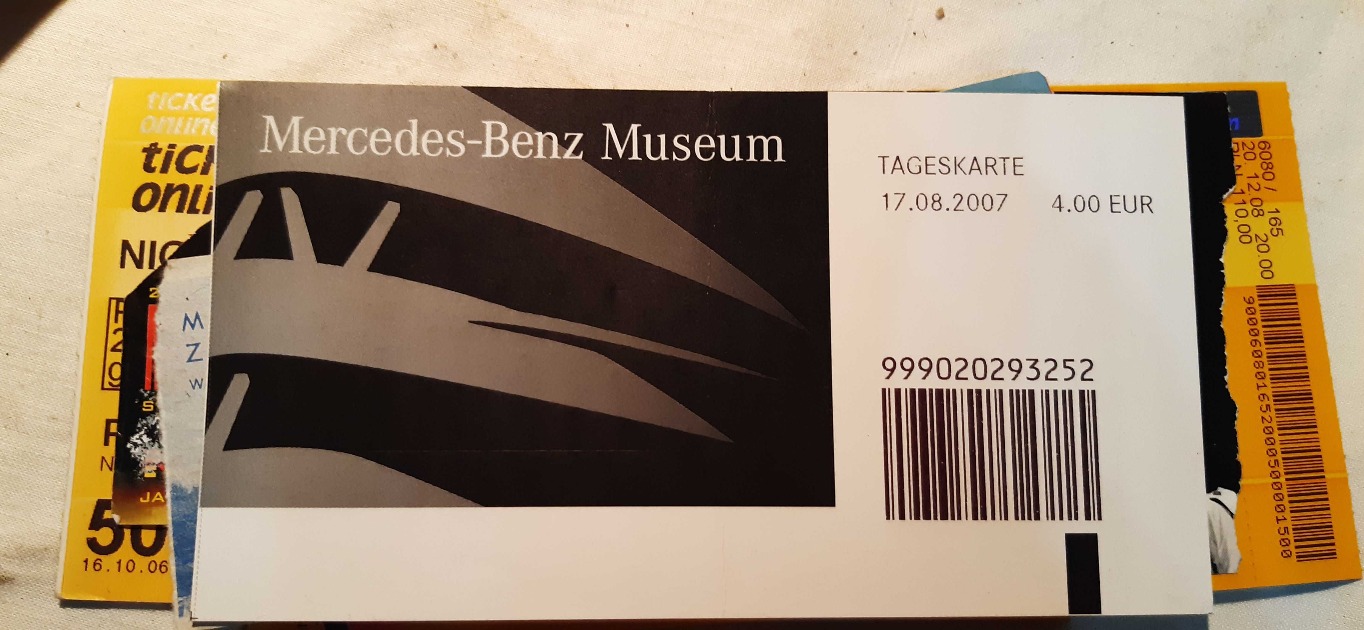 stare bilety z imprez i muzeum zestaw 7 sztuk