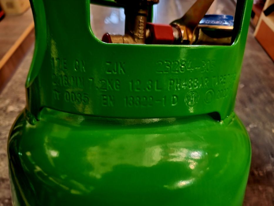 Газовий балон 12L комплектний кран + редуктор / Балон ПРОПАН пальник