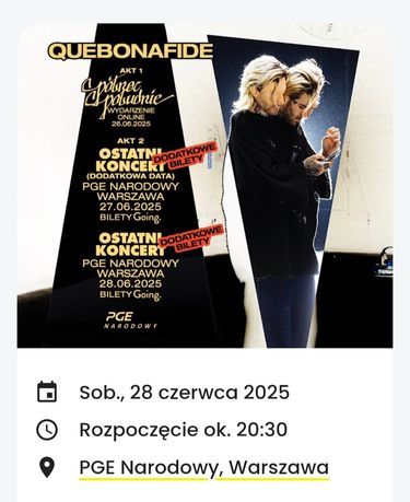 Bilet na koncert Quebonafide