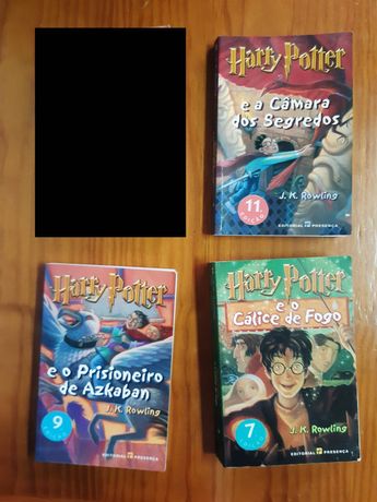 Harry potter 3 livros - presença