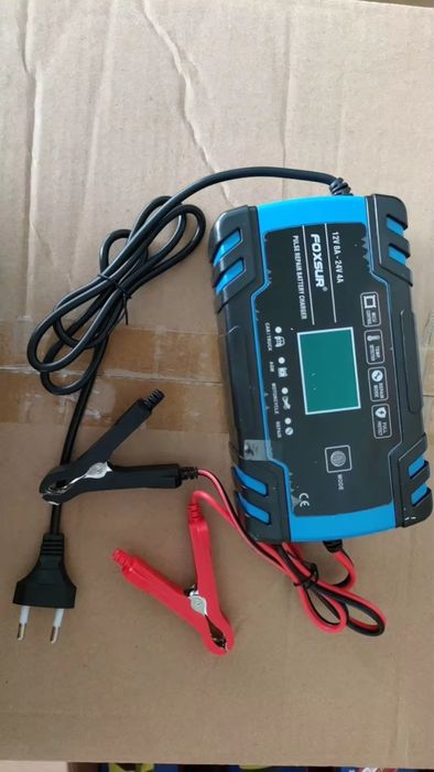 Foxsur Зарядное устройство для автомобильного аккумулятора 6-150Ah