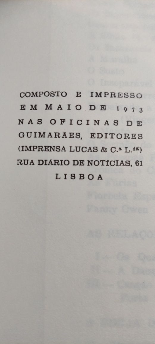 Santo António - Agustina Bessa Luís (1ª edição, 1973)