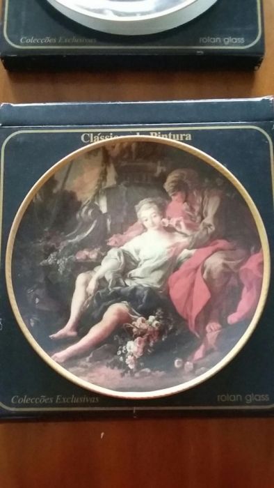 Coleção de 6 Pratos Decorativos de 1997