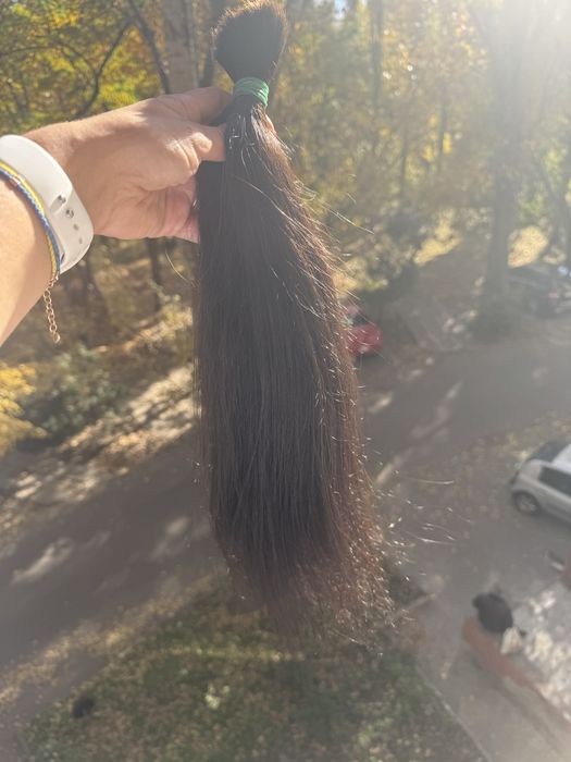 Натуральные волосы, 47см, 93 грамма