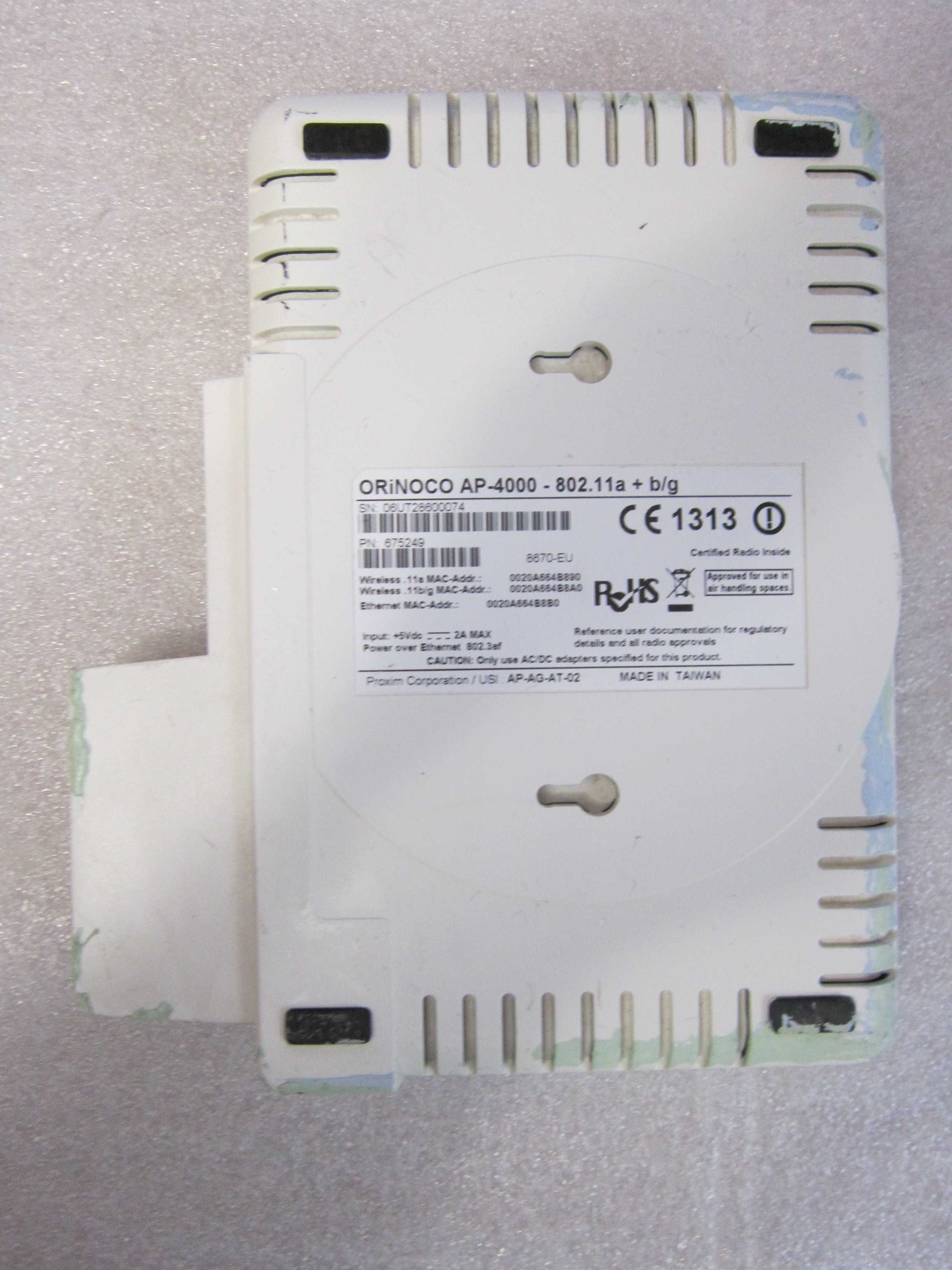Access Point punk dostępowy Proxim Orinoco AP-4000 bez zasilacza 5v