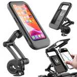 Uchwyt rowerowy na telefon telefonu wodoodporny zamykany obrotowy 360