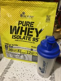 Białko Olimp Pure Whey isiolate 95 + bidon oryg.