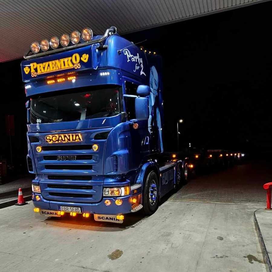 Podświetlany napis Logo led scania