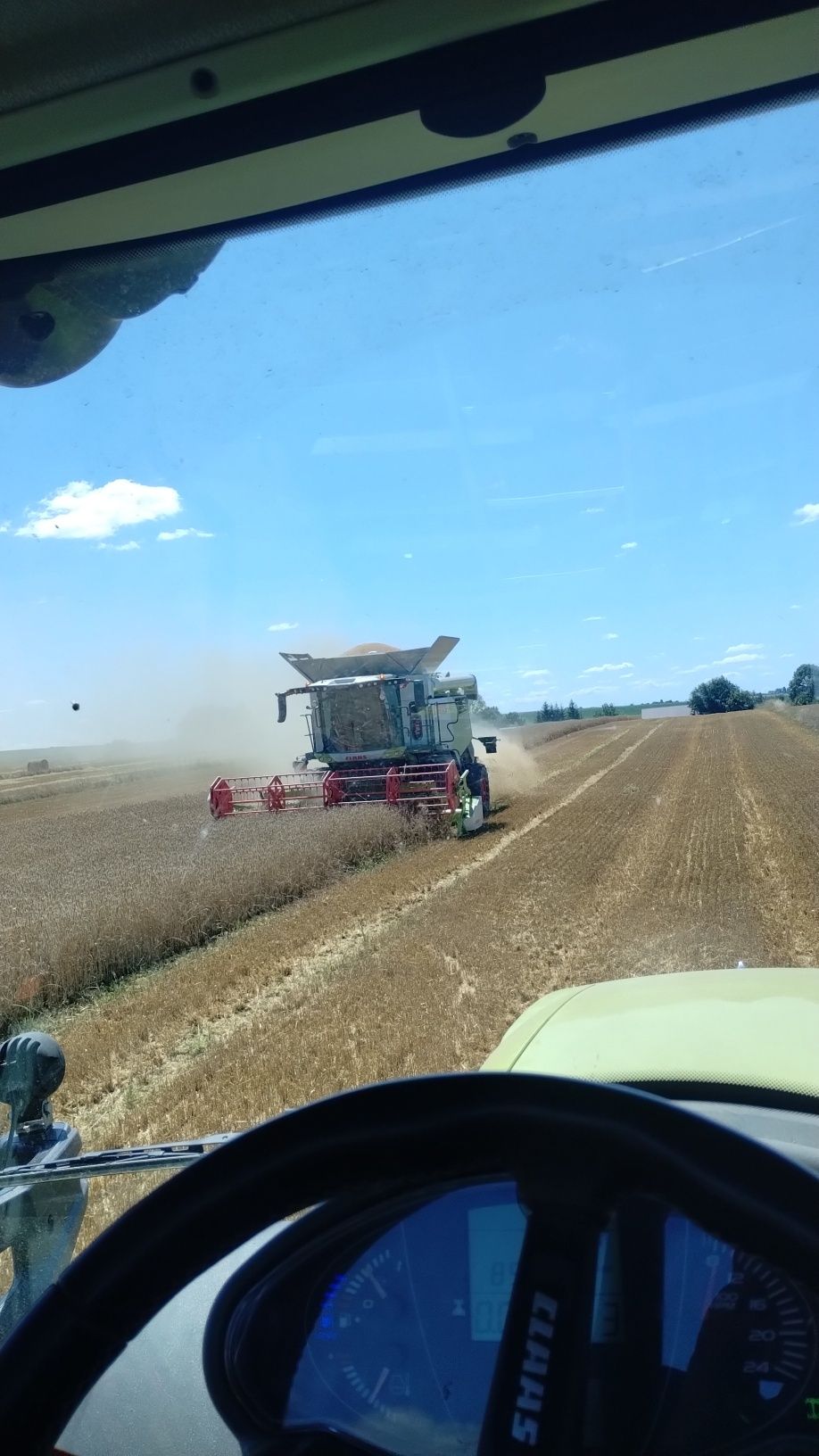 Zbiór, koszenie zboża, rzepaku. Usługi rolnicze