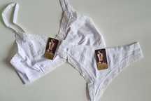 Komplet bielizny stanik top i stringi Rozmiar S 36