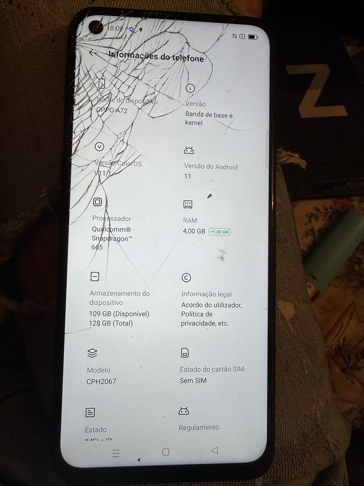 Vendo oppo a72 128gb memoria interna