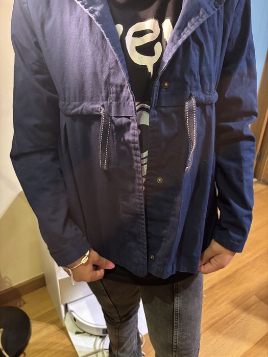 Parka azul marinho