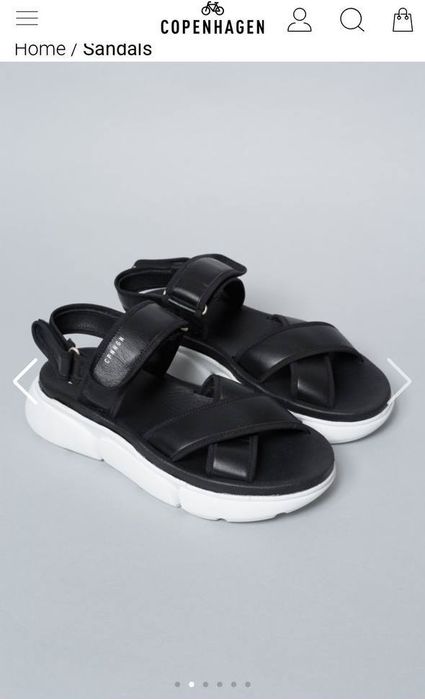 босоніжки преміум-класу Copenhagen Studios CPH708 Material Mix Black