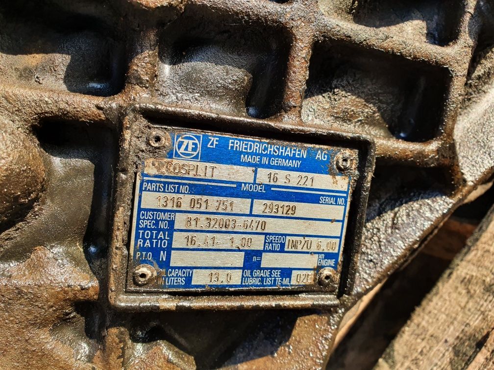 Коробка передач МАН ТГА MAN TGX ZF16S1920/ 16S220
