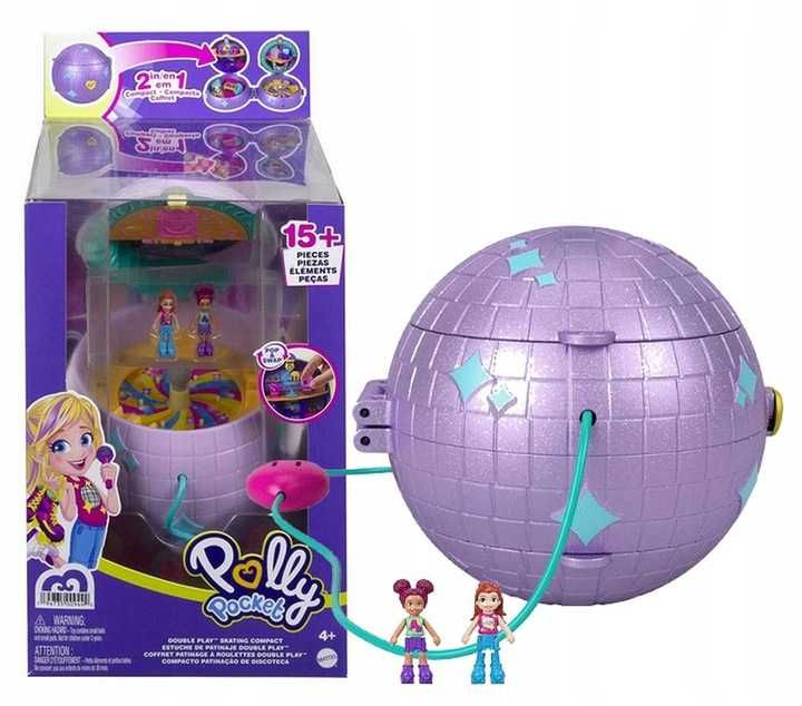 Игровой набор Полли Покет Диско шар 2 в 1 Polly Pocket Mattel HCG24