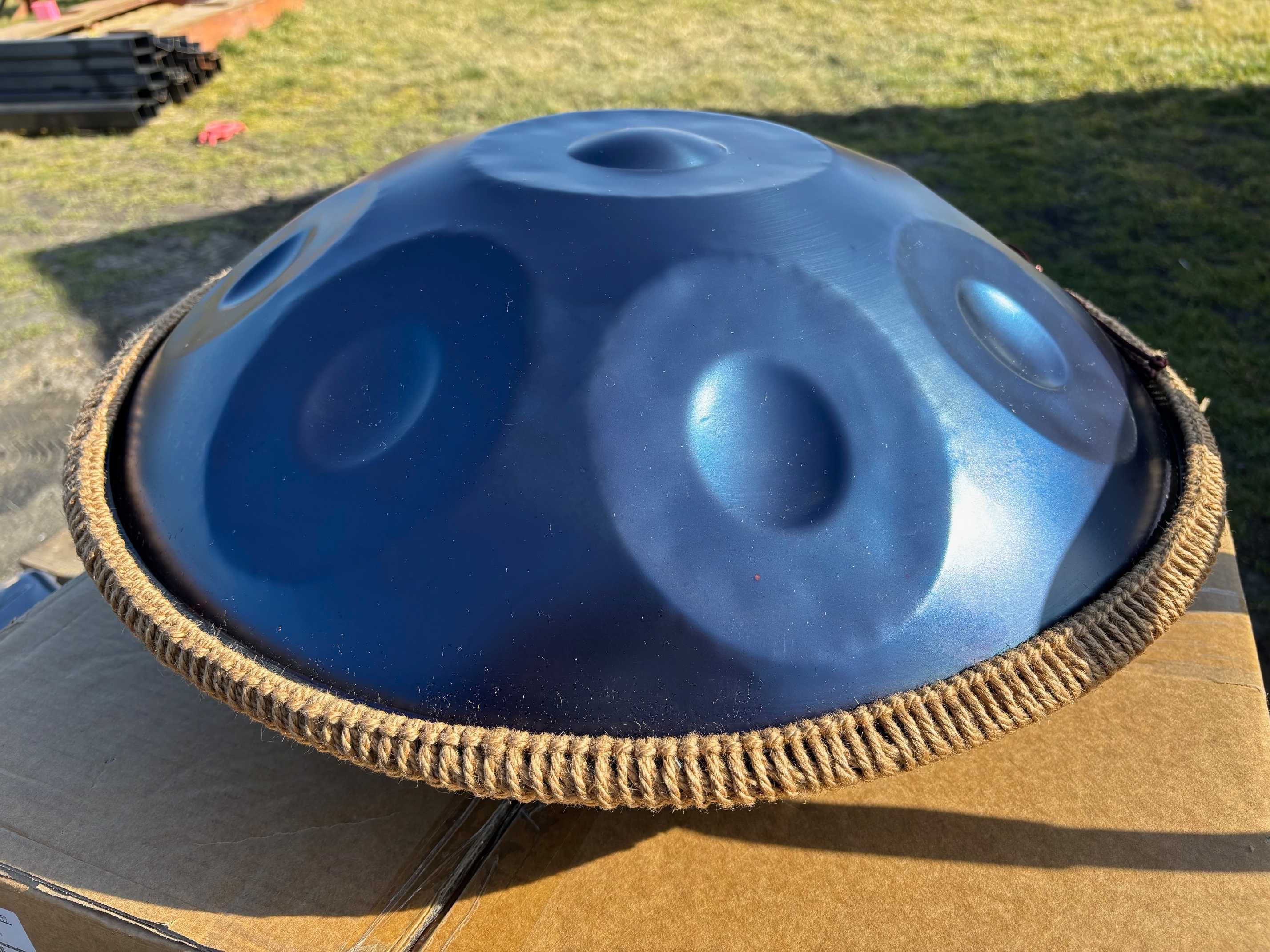 Antetok Metalowy Bęben Handpan D-dur 10 tonów 22 cale z torbą BLUE