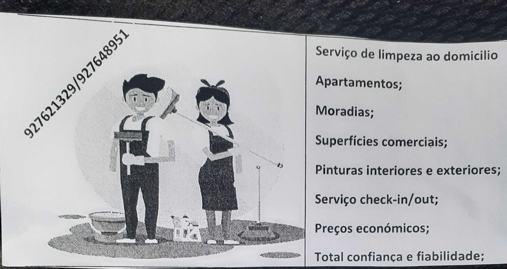 Serviço limpeza económico