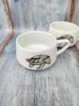 Porcelanowe filiżanki motyw - żółw - h&c selb bavaria heinrich