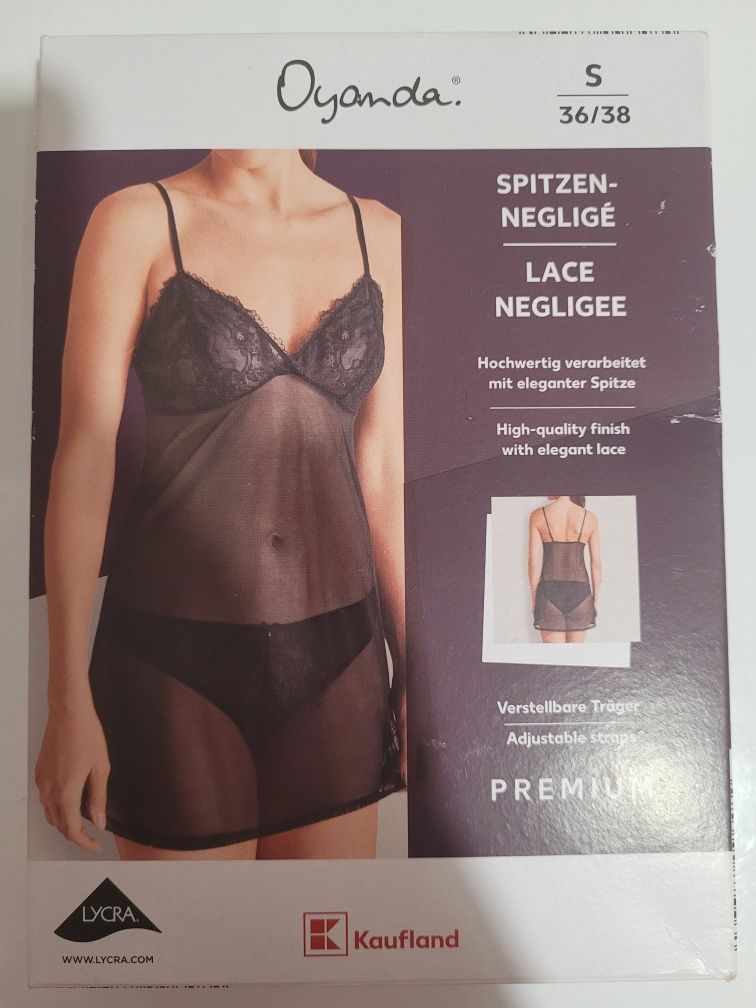 Koszulka damska elegancka z koronką Walentynkowe firmy Lycra roz. S 36