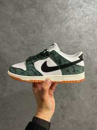 Чоловічі кросівки Nike Dunk Low білий з хакі 1020 НОВИЗНА