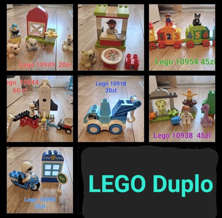 Lego duplo 10090, 10938, 10918, 10944, 10949, 10954, 10927