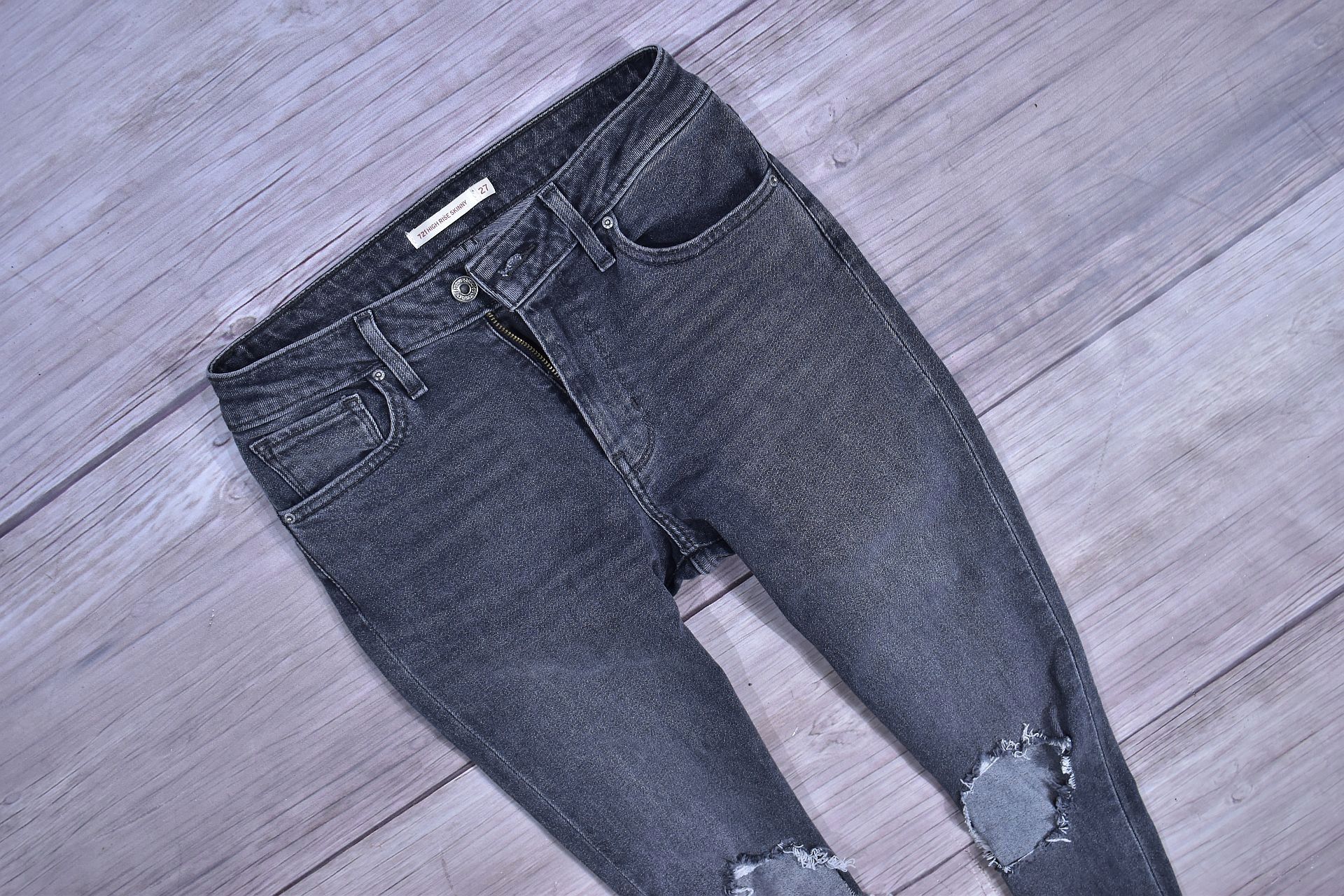 Levis 721 High Rise Skinny Jeansy Stretch W27 L32