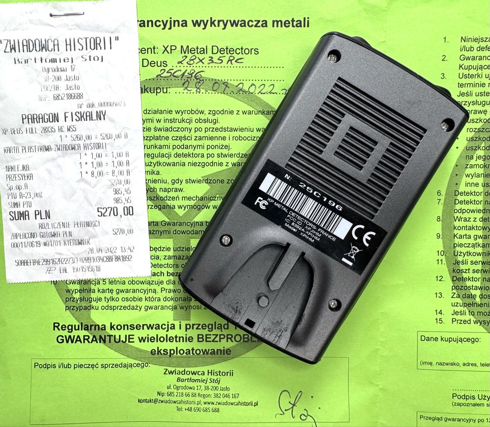 !!! Panel Kontrolny XP Deus RC / Gwarancja 28.04.2027 / Stan BDB !!!