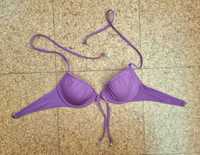 Parte de cima de bikini lilás H&M, tamanho 34A