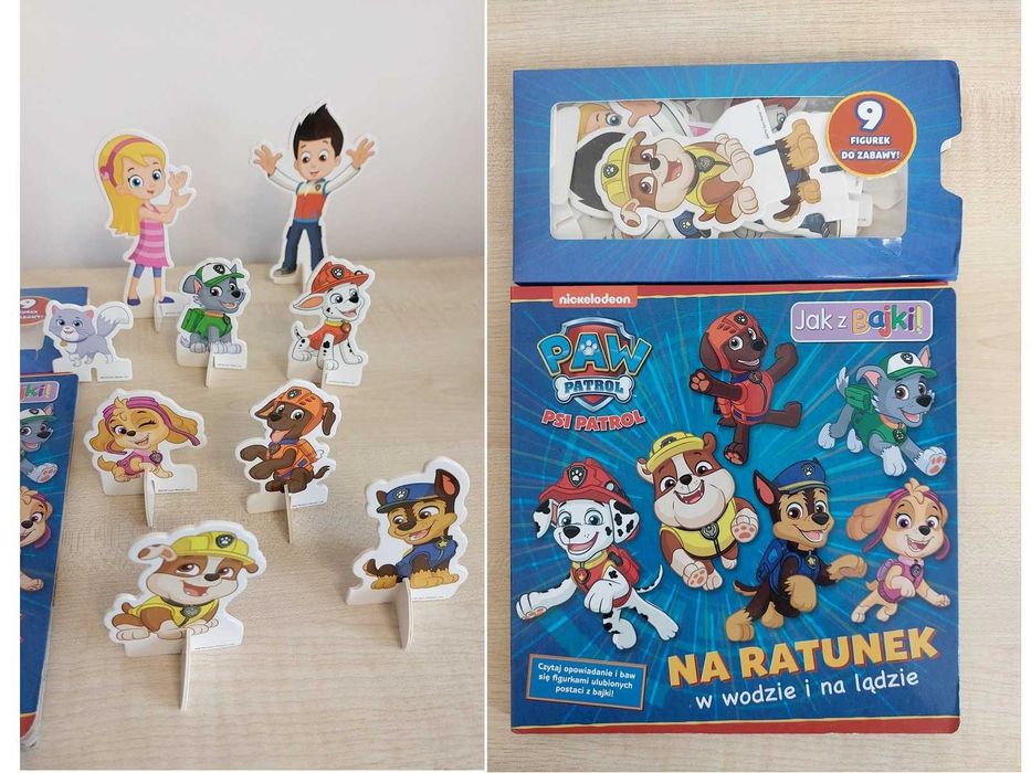 Książeczka Psi Patrol Paw Patrol Na ratunek Figurki