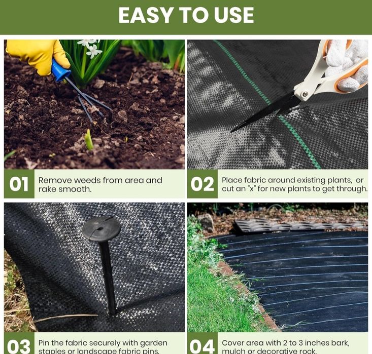 Malha anti ervas daninhas jardinagem. NOVO