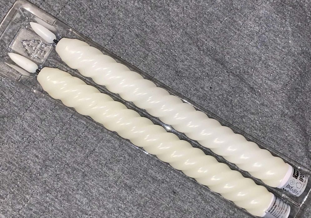 sŚwiece Jysk 2 szt w zestawie bisle