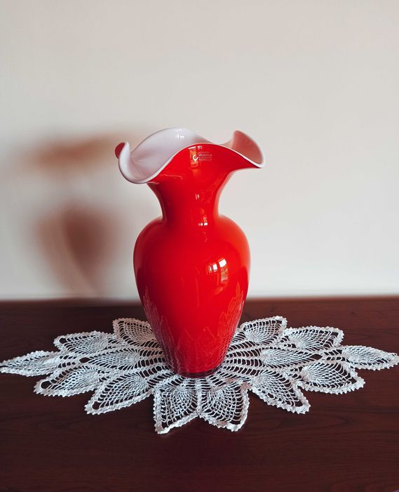 Wazon czerwony - firmy Wrześniak Glassworks