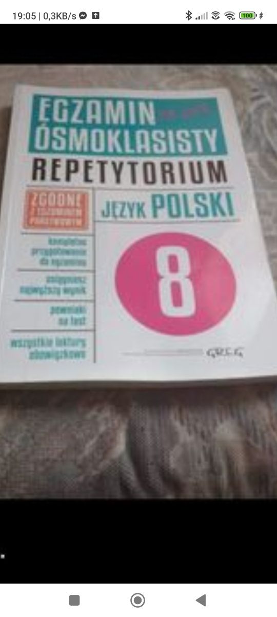 Książka repetytorium klasa 8