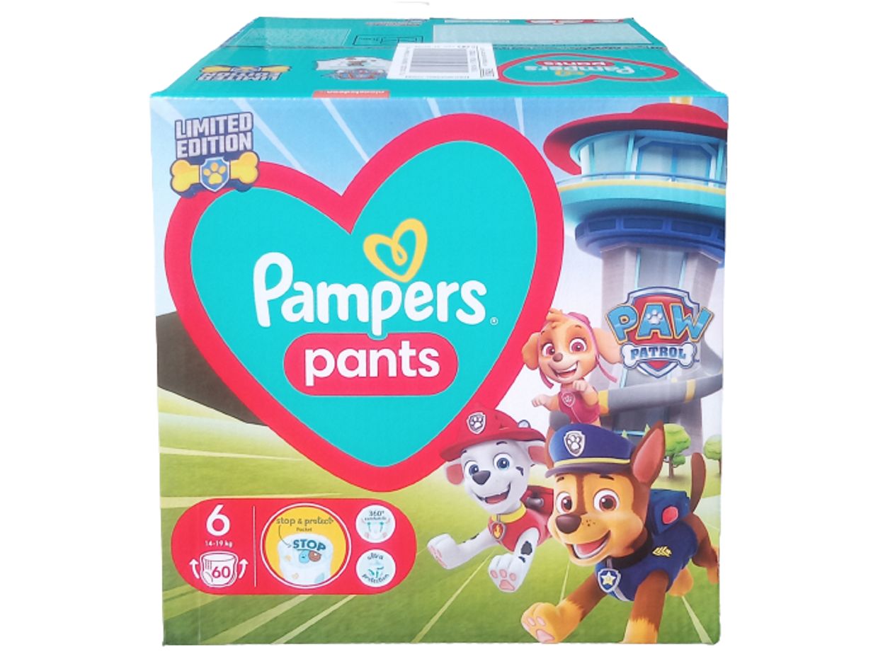 Pieluchomajtki Pampers Pants 6 - Psi Patrol 60szt