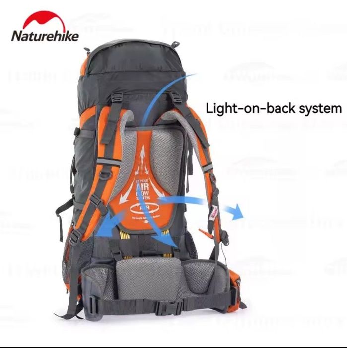 Рюкзак з каркасом трекінговий туристичний Naturehike 70 літрів , + вол