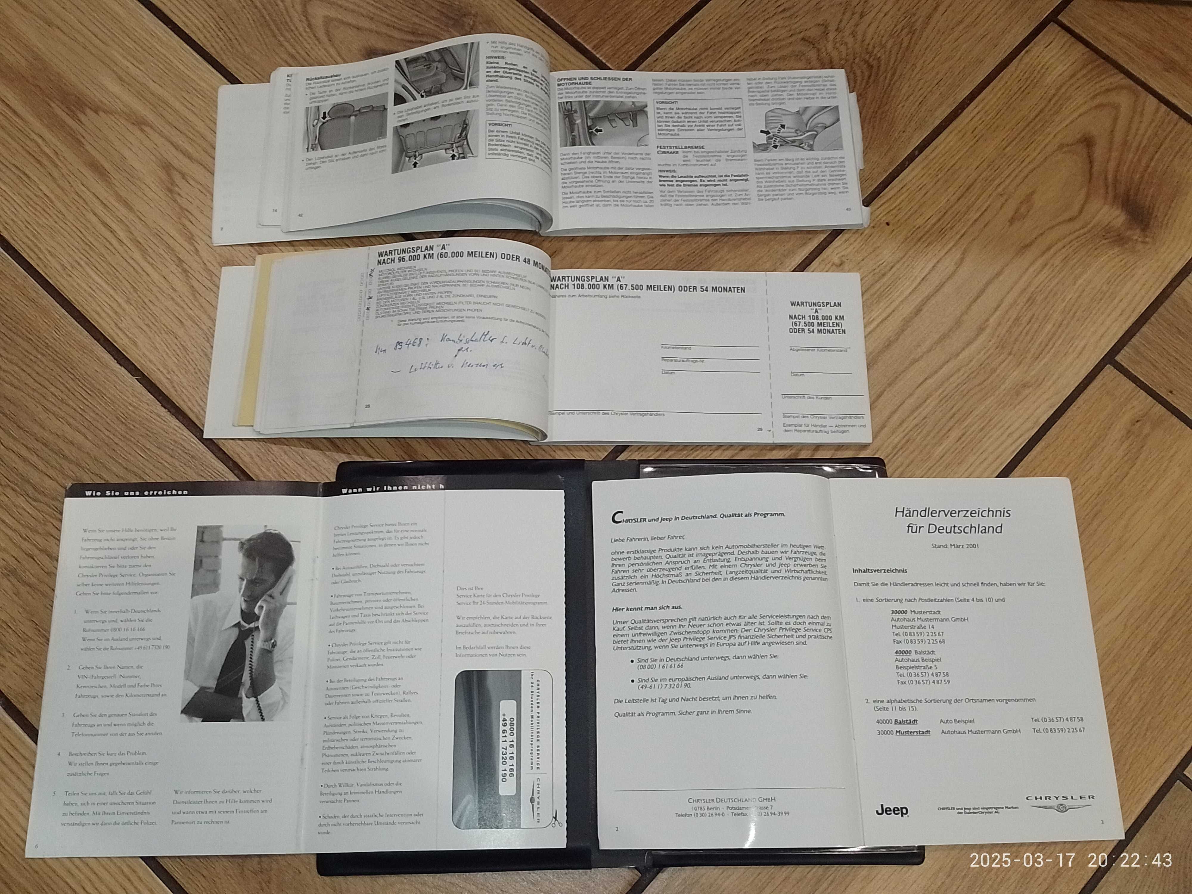ETUI + Instrukcja obsługi Chrysler PT Cruiser + książka serwisowa